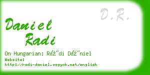 daniel radi business card